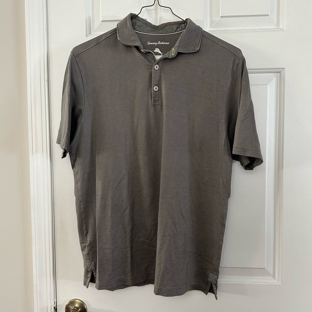 Tommy Bahama Charcoal Polo Shirt for Men